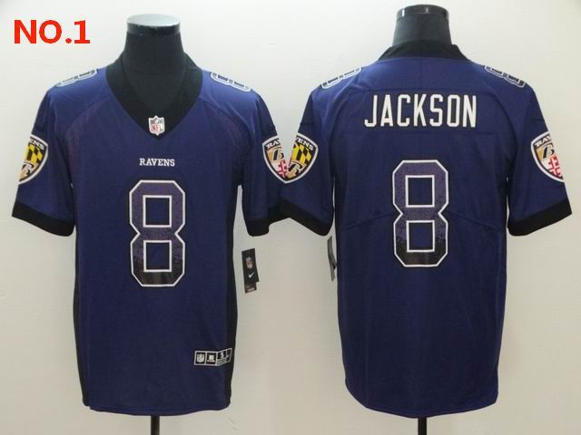 Men's Baltimore Ravens 8 Lamar Jackson Jerseys-7